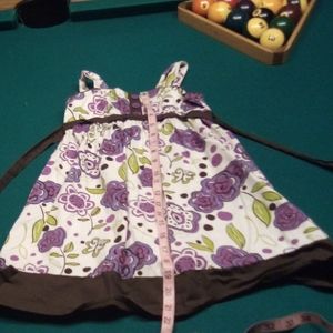 Candie's Girl white/purple/brown/green summer dres
